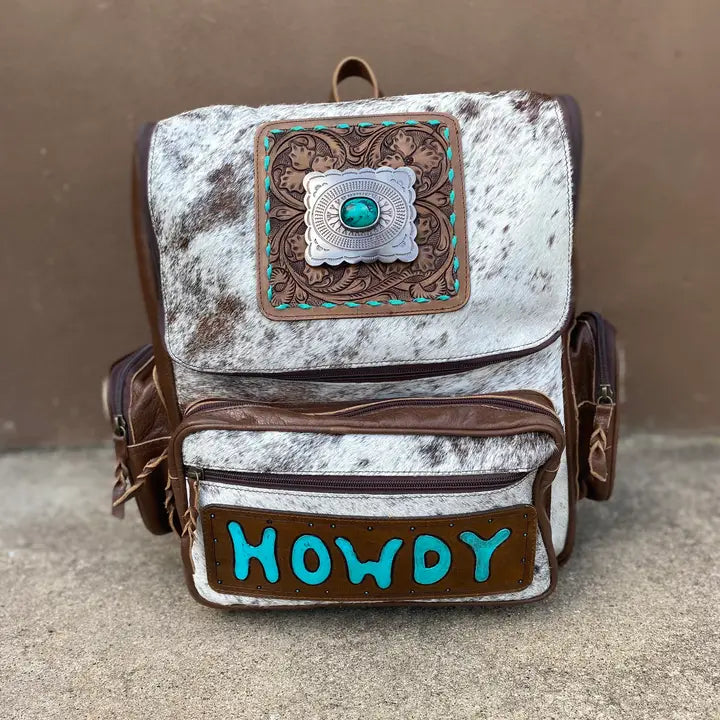 Howdy Cowhide Backpack