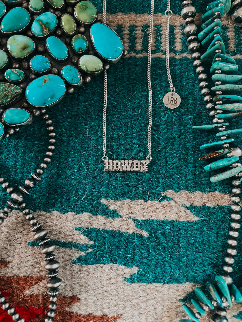 Howdy Word Necklace